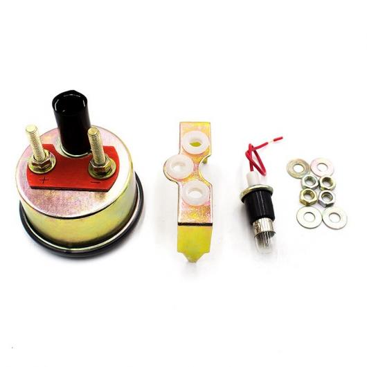 2インチ 52mm メカニカル ポインター スモーク LEN ボルト 電圧 ゲージ メーター 8-16V ブラック AL-JJ-5663 AL_3