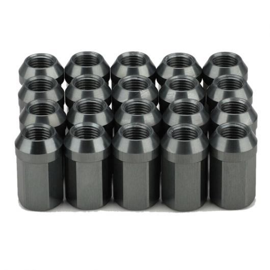 M12X1.5 ホイール ラグ ナット アルミニウム ホイール ボルト 32.4X17mm 7075-T6 チタン 20ピース シルバー AL-JJ-5955 AL