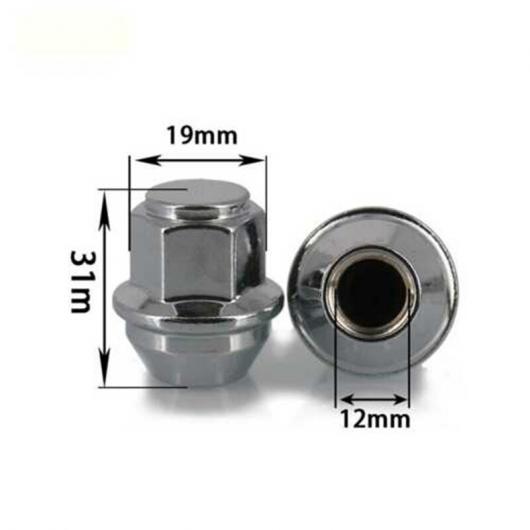AL 4ピース 31mm ホイール スクリュー ナット HEX19 スチール タイヤ スクリュー M12X 1.5 mm 適用: フォード/FORD AL-JJ-6262_3
