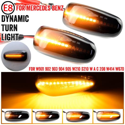 1ペア LED サイド マーカー ウインカー ライト 適用: メルセデス ベンツ W210 W202 CLK W208 SLK R170 W638 ターンシグナルライト AL-JJ-6685 AL