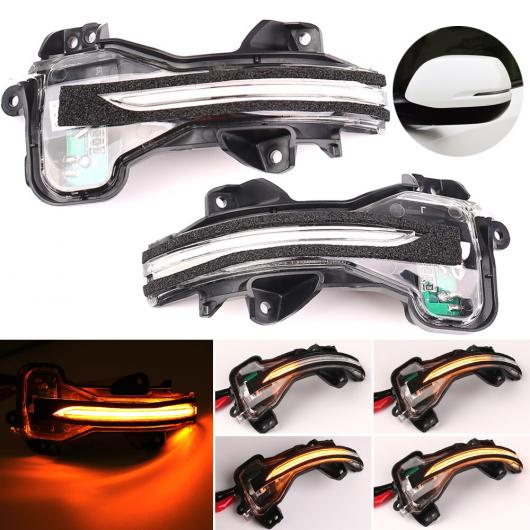 2ピース ダイナミック LED ターンシグナルライト 適用: ホンダ フィット ジャズ シティ HR-V CR-V シティ グレイス アコード クリスタル ホワイト・スモーク ブラック AL-JJ-6732 AL_2