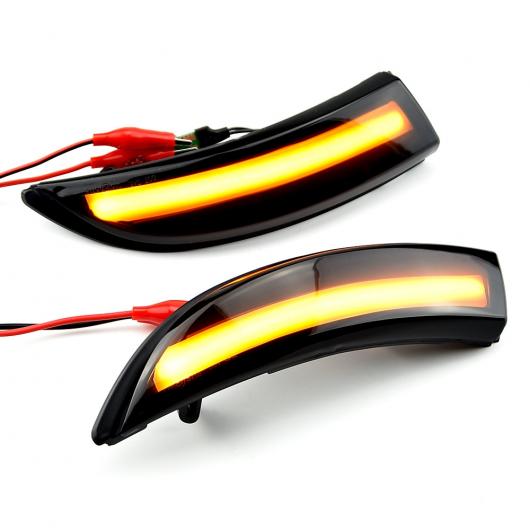 2ピース LED サイド ウイング バックミラー ミラー ダイナミック インジケーター フロー ウインカー ウインカー リピーター ライト 適用: フォード/FORD フィエスタ MK8 19 + MK7 MK 8 AL-JJ-6804 AL_2