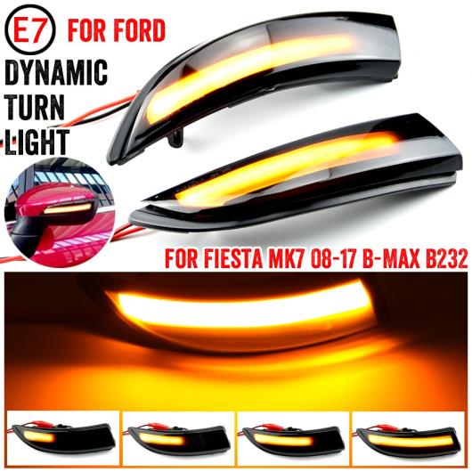 2ピース LED サイド ウイング バックミラー ミラー ダイナミック インジケーター フロー ウインカー ウインカー リピーター ライト 適用: フォード/FORD フィエスタ MK8 19 + MK7 MK 8 AL-JJ-6804 AL_3