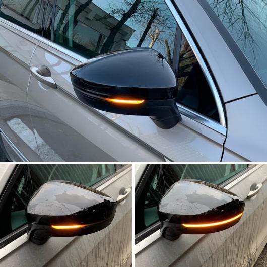2ピース 適用: VW フォルクスワーゲン/VOLKSWAGEN ティグアン MK2 2017 トゥアレグ MK3 2019 LED ダイナミック ターンシグナルライト サイド バックミラー ミラー インジケーター シーケンシャル AL-JJ-6851 ALの通販は