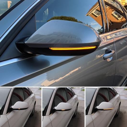 2ピース サイド ミラー ダイナミック ウインカー インジケーター LED ターン ライト 適用: アウディ/AUDI A6 RS6 4G C7 7.5 2012 2013 2014 2015 2016 2017 2018 AL-JJ-6878 AL