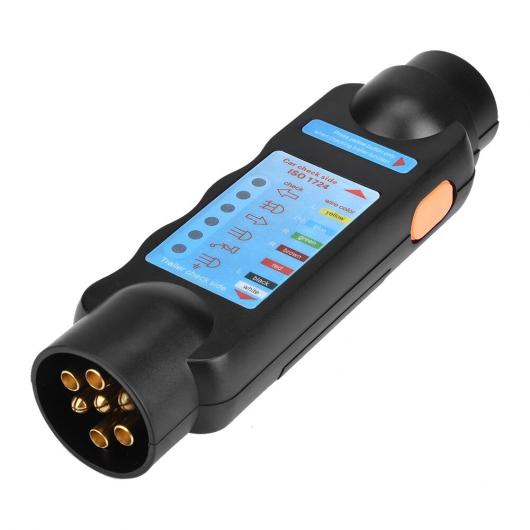 AL 12V トレーラー 7 ピン 牽引 ライト ワイヤー サーキット ブルー 配線 テスター プラグ コネクタ ABS 素材 適用: AL-JJ-7168