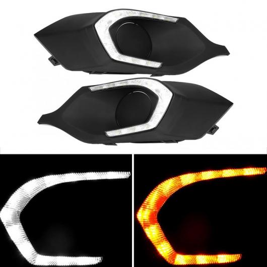 LED 2-色 デイタイムランニングライト ランプ 適用: 三菱 パジェロ スポーツ 2015-2016 チューニング ライト 2ピース AL-JJ-8385 AL