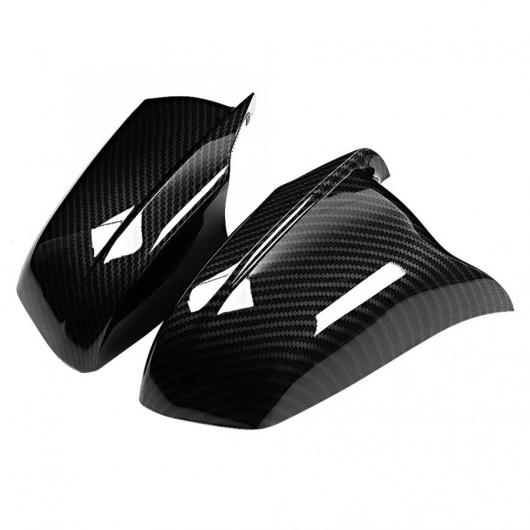 ミラー カバー L &amp; R サイド ミラー ハウジング キャップ カバー カーボンファイバー テクスチャ 適用: 5シリーズ F10 2011-2013 MOTO AL-JJ-8480 AL