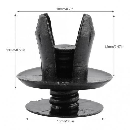 AL プッシュ リベット トランク バンパー 裏地 アソート クリップ ファスナー 固定器具 適用: インテリア クリップ 自動車 200ピース AL-JJ-8700