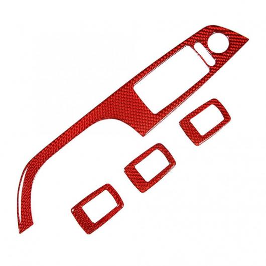 4ピース ウインドウ リフト スイッチ トリム 37.8cm/14.9IN 適用: 3シリーズ E90 2005-2012 右ハンドル インテリア モールディング AL-JJ-8762 AL_3