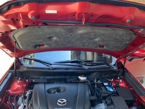 適用: マツダ CX3 CX-3 DK 2015-2020 フロント フード ボンネット カーボンファイバー ガス ストラット ショック ダンパー リフト サポート-スタイリング ブラック カーボンファイバー AL-JJ-9024 AL_5