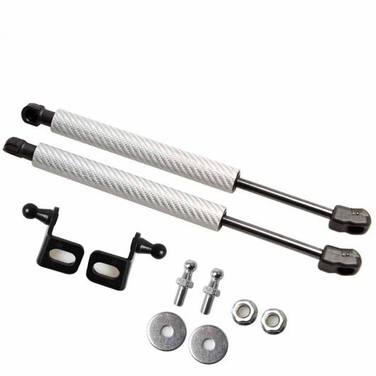 適用: ヒュンダイ/現代/HYUNDAI アイオニック 2016-2019 2ピース フロント フード ボンネット ガス ストラット リフト サポート ショック ダンパー ブラック カーボンファイバー AL-JJ-9112 AL_3