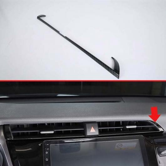 適用: トヨタ カムリ 2018 カーボンファイバー スタイル ミドル コンソール エア コンディション AC 吹き出し口 吹き出し口 カバー トリム ステッカー 1ピース AL-JJ-9342 AL