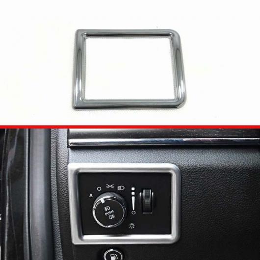 AL 適用: ジープ/JEEP グランド チェロキー/CHEROKEE 2018 2019 アクセサリー ABS クローム ヘッド ライト スイッチ ボタン コントロール パネル カバー トリム ベゼル AL-JJ-9368