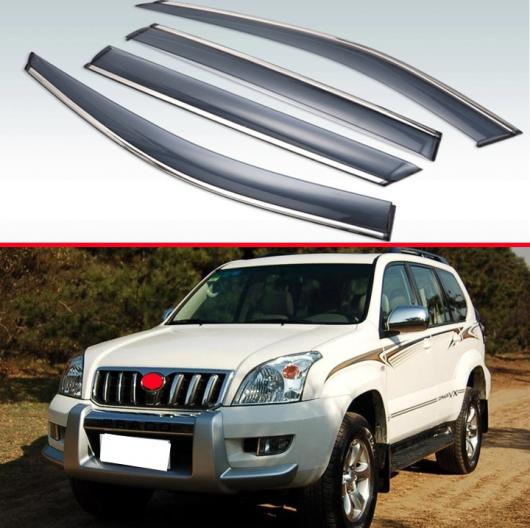 適用: トヨタ ランドクルーザー プラド J120 2003 2004 2005 2006 2007 2008 2009 プラスチック エクステリア バイザー 吹き出し口 シェード ウインドウ サン レイン ガード AL-JJ-9472 AL