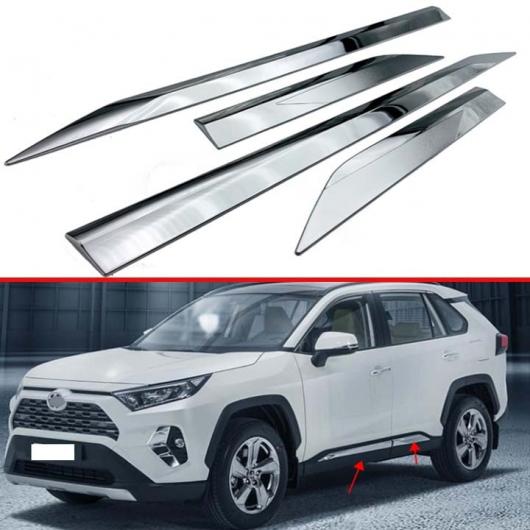 適用: トヨタ RAV4 XA50 2019 2020 装飾 アクセサリー ABS クローム サイド ドア ライン ガーニッシュ ボディ トリム アクセント モールディング カバー ベゼル AL-JJ-9475 AL