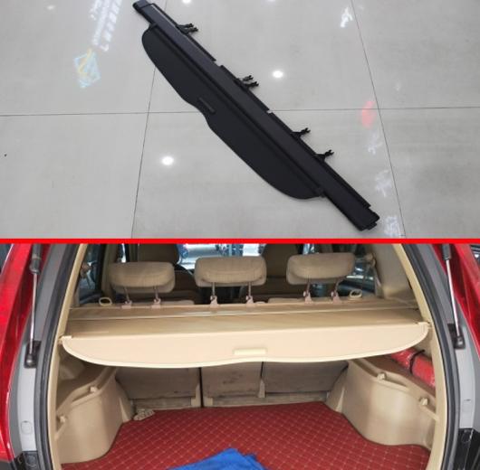 適用: ホンダ CRV CR-V 2007-2011 アルミニウム + キャンバス リア カーゴ カバー トランク スクリーン セキュリティ シールド シェード アクセサリー ブラック・ベージュ AL-JJ-9493 AL_5
