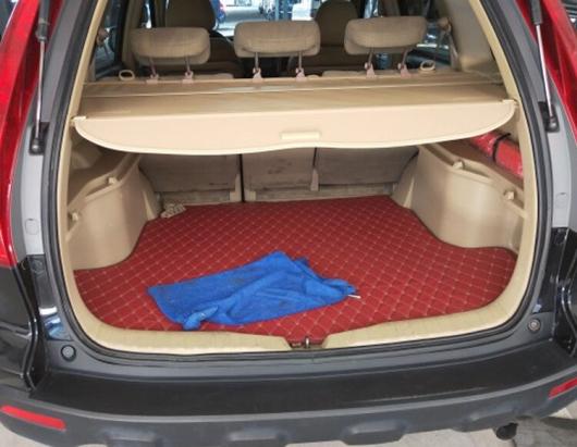 適用: ホンダ CRV CR-V 2007-2011 アルミニウム + キャンバス リア カーゴ カバー トランク スクリーン セキュリティ シールド シェード アクセサリー ブラック・ベージュ AL-JJ-9493 AL_3
