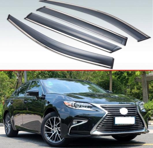 適用: レクサス ES-クラス GSV60 2013 2014 2015 2016 2017 プラスチック エクステリア バイザー 吹き出し口 シェード ウインドウ サン レイン ガード デフレクター 4ピース AL-KK-0186 ALの通販は
