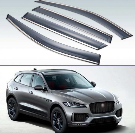 2014 2015 2016 2017 2018 4ピース 適用: ジャガー/JAGUAR F-ペース 2013-2019 プラスチック エクステリア バイザー 吹き出し口 シェード ウインドウ サン レイン ガード デフレクター AL-KK-0197 AL