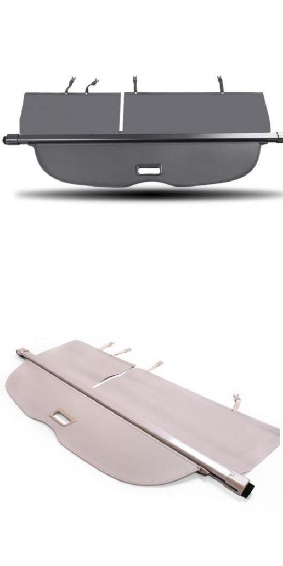 適用: 日産 ムラーノ Z52 P42M 2015-2019 アルミニウム + キャンバス リア カーゴ カバー プライバシー トランク スクリーン セキュリティ シールド シェード アクセサリー ブラック・ベージュ AL-KK-0253 ALの通販は