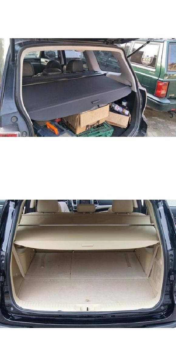 適用: スバル アウトバック 2010-2014 アルミニウム + キャンバス リア カーゴ カバー プライバシー トランク スクリーン セキュリティ シールド シェード アクセサリー ブラック・ベージュ AL-KK-0278 AL