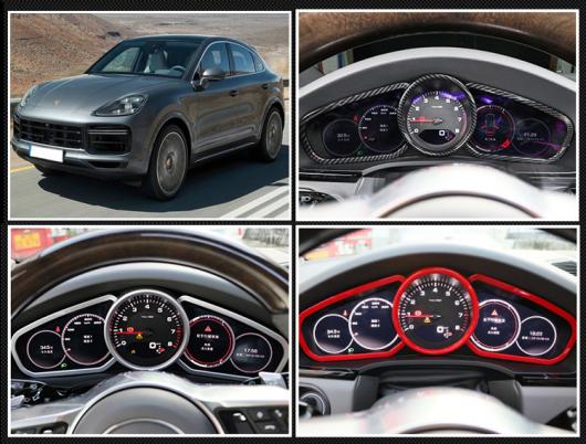 適用: ポルシェ/PORSCHE カイエン PO536 2018 2019 インテリア インストルメント パネル トリム レッド AL-KK-0311 AL_2