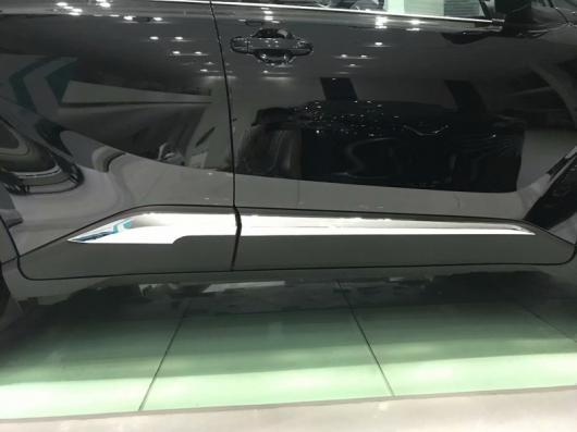 適用: トヨタ C-HR CHR AX10 2019 2020 ABS クローム サイド ドア ボディ トリム ブラック AL-KK-0433 AL_4
