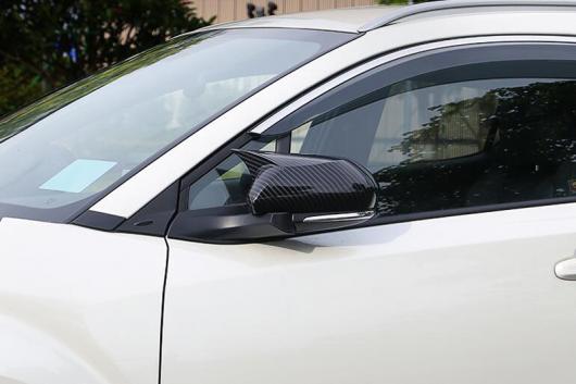 適用: トヨタ C-HR CHR （AX10 2019 2020 ABS クローム ドア サイド ミラー カバー トリム リア ビュー キャップ オーバーレイ ブラック・シルバー AL-KK-0435 AL_5