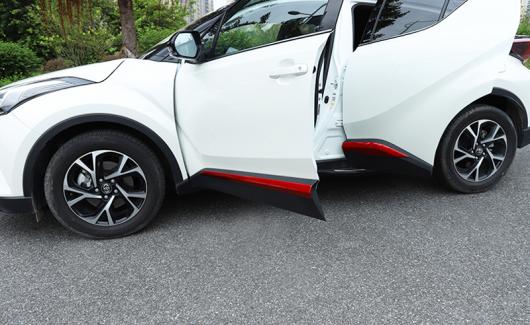 適用: トヨタ C-HR CHR （AX10 2019 2020 ABS クローム レッド サイド ドア ボディ トリム AL-KK-0488 AL