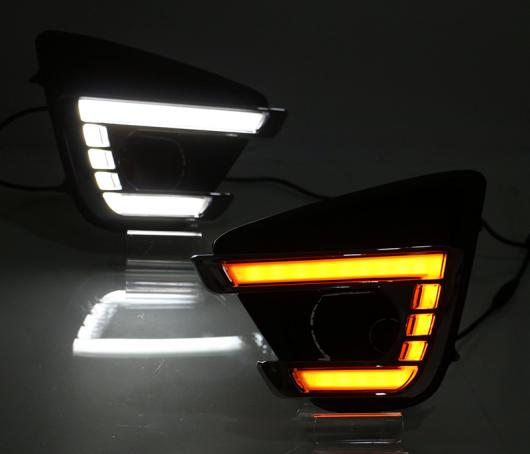 2平和条約 DRL ともし火 照明ランプ 当てはめる: マツダ CX-5 2015-2016 LED フォグランプ 6000K 白いこと 曲がること 黄色 青味 AL-KK-0533 AL
