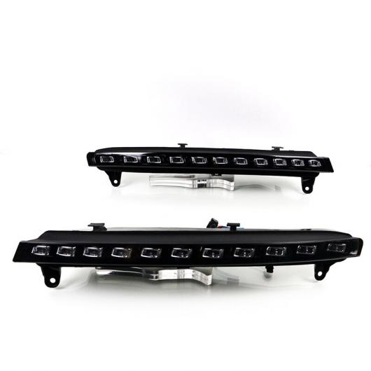 2ピース DRL ライト ランプ 適用: アウディ/AUDI Q7 2009-2015 LED フォグランプ 6000K ホワイト ターン イエロー AL-KK-0537 AL_2