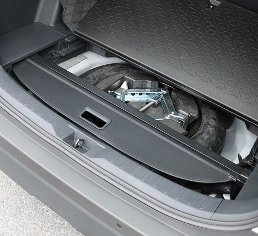 適用: トヨタ RAV4 XA50 2019 2020 アルミニウム + キャンバス リア カーゴ カバー プライバシー トランク スクリーン セキュリティ シールド シェード アクセサリー ブラック・イエロー AL-KK-0700 AL_3