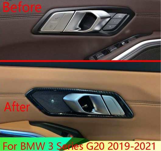 適用: BMW 3シリーズ G20 2019-2021 カーボンファイバー調 インナー ドア ハンドル カバー キャッチ ボウル トリム ベゼル  フレーム ガーの通販はau PAY マーケット - オートパーツエージェンシー | au PAY マーケット－通販サイト