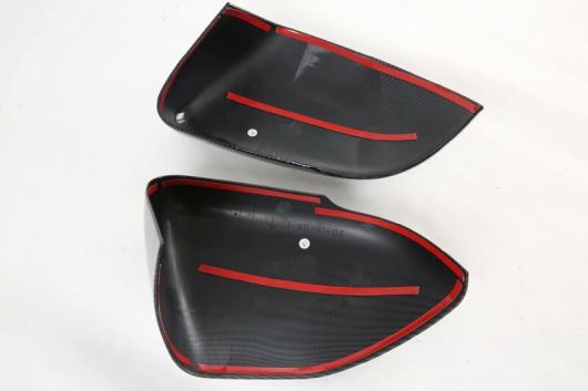 適用: フォード/FORD エクスプローラー ST U625 2020 2021 ABS クローム ドア サイド ミラー カバー トリム リア ビュー キャップ オーバーレイ ガーニッシュ カーボン調 AL-KK-0797 AL_3