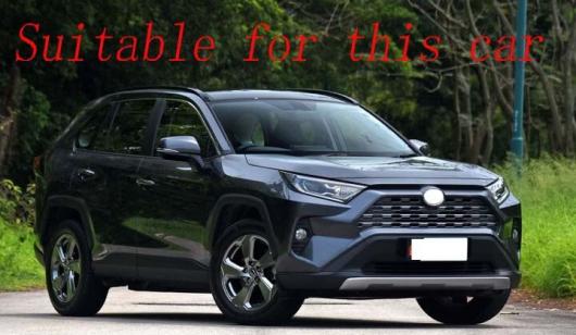 2ピース ABS クロームメッキ フロント グリル 装飾 カバー トリム ストリップ 適用: トヨタ RAV4 XA50 2019 2020 デカール AL-KK-0816 ALの通販は