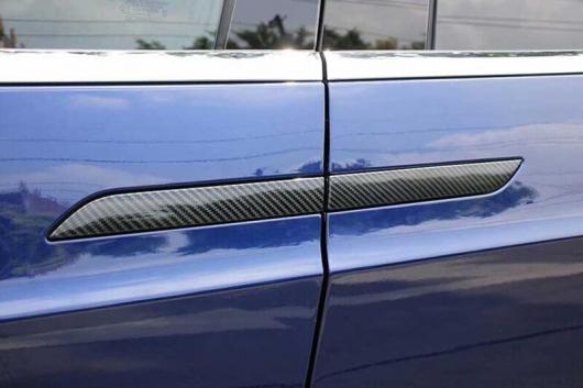 適用: テスラ/TESLA モデル S 2019 2020 カーボンファイバー調 ドア ハンドル カバー トリム AL-KK-0951 ALの通販は 9,716円