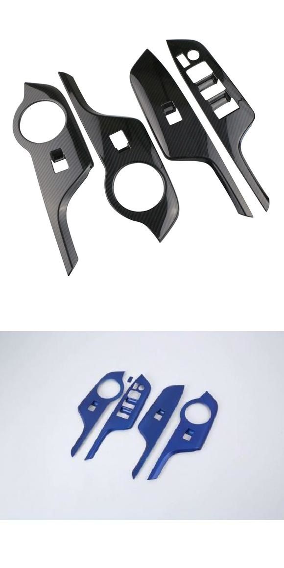 適用: トヨタ C-HR CHR （AX10 2019 2020 ABS クローム ドア ウインドウ アームレスト カバー スイッチ パネル トリム ガーニッシュ ブラック・ブルー AL-KK-0973 ALの通販は 9,464円