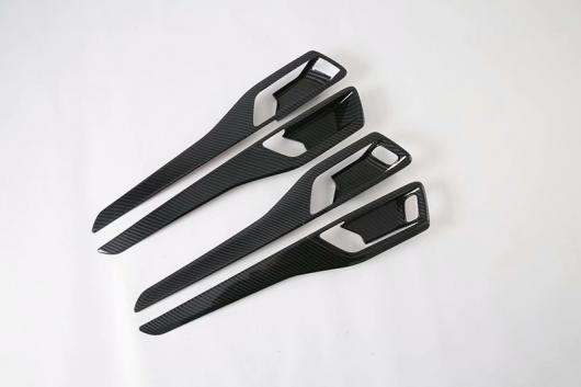 適用: フォード/FORD エスケープ クーガ 2020 2021 カーボンファイバー調 インナー ドア ハンドル カバー キャッチ ボウル トリム ベゼル フレーム ガーニッシュ AL-KK-1042 AL