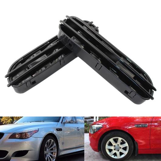 2ピース M5 サイド フェンダー エア フロー ベント グリル グリル 適用: BMW E60/E61 E39 M5 光沢ブラック AL-KK-1843 AL