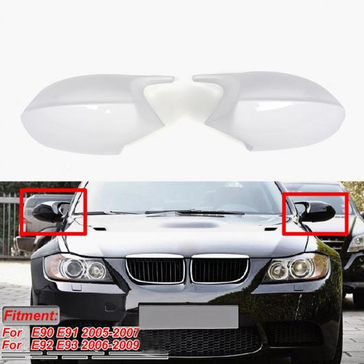 サイド リア ビュー ミラー カバー ホワイト 適用: BMW 3シリーズ E90 E91 2005-2007 E92 E93 2006-2009 ホワイト AL-KK-2110 AL