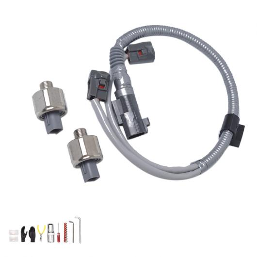 2ピース ノック センサー & ハーネス 89615-12090 適用: トヨタ レクサス アヴァロン カムリ ES300 グレー AL-KK-2155 AL