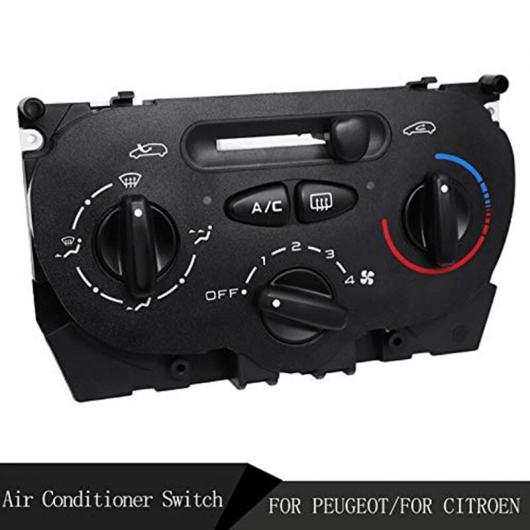 エア AC ヒーター パネル クライメート コントロール スイッチ 適用: プジョー/PEUGEOT 206 207 307 C2 シトロエン/CITROEN ピカソ 9624675377 X666633H ブラック AL-KK-2195 AL