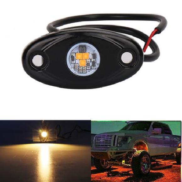ユニバーサル 9W LED ロック ライト 適用: ジープ/JEEP オフ-ロード アンダー ホイール ライト バー ボート 2V 24V 4X4 アンダー LED ネオン ロック ライト ホワイト〜グリーン 2ピース AL-KK-2502 AL