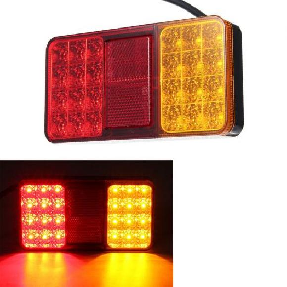 1 ペア トラック トレーラー リア ライト 防水 キャンパー インジケーター リバース バン トラック テールライト 2ピース 12V・24V AL-KK-2564 AL 12,236円