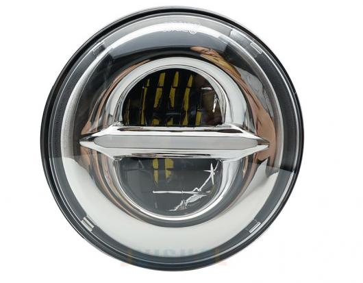 50W 7 LED H4 プラグ＆プレイ ホワイト ハロ ヘッドライト ランプ DRL 883 適用: ジープ/JEEP ラングラー ラーダ/LADA ニーヴァ 4X4 ヘッドライト JK TJ 1ピース AL-KK-2567 AL_2