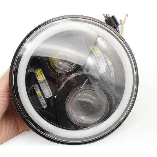 7インチ 80W ドット オートバイ ヘッドランプ エンジェル アイ LED