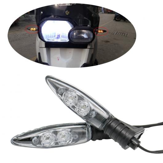 2ピース フロント ショート LED ウインカー ライト インジケータ