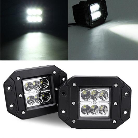 2ピース 4 スポット/投光ランプ 6 LED ライト バー バックアップ リバース リア バンパー DRL ランプ 適用: オフ ロード 2ピース スポット ライト・2ピース 投光ランプ ライト AL-KK-2717 AL_3