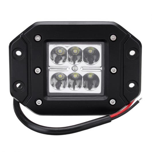 2ピース 4 スポット/投光ランプ 6 LED ライト バー バックアップ リバース リア バンパー DRL ランプ 適用: オフ ロード 2ピース スポット ライト・2ピース 投光ランプ ライト AL-KK-2717 AL_4